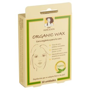 Bandas de cera ogánica facial