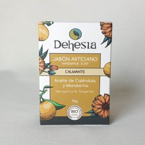 Jabón sólido natural piel sensible de Caléndula y Mandarina