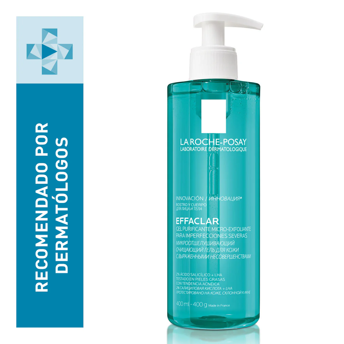 EFFACLAR GEL MICROEXFOLIANTE LIMPIADOR PIEL GRASA 400ML