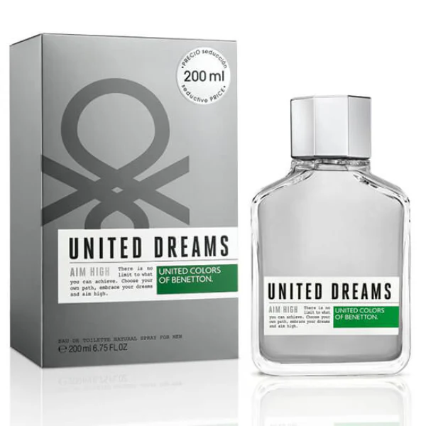 Perfume Aim High Benetton United Dreams - Eau De Toilette - 200ml - Hombre - Imagen 3